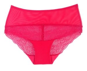 Luxury red tulle and lace panties Linda