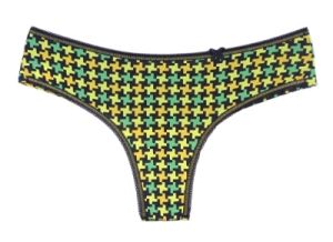 Colorful women's brazilian briefs with low waist Yellow pepit